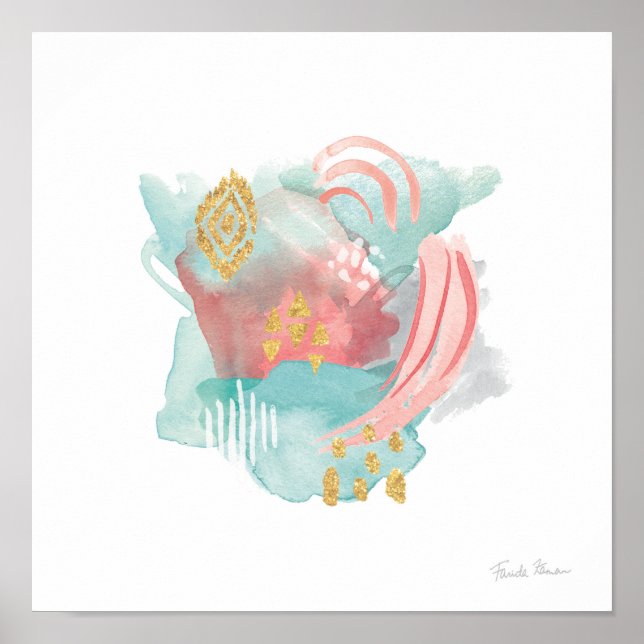 Affiche Faridas Abstrait - Couleurs muettes 2 (Devant)