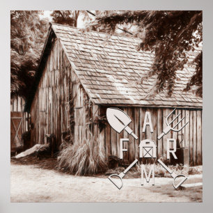 Affiche Farm Life Antique Barn