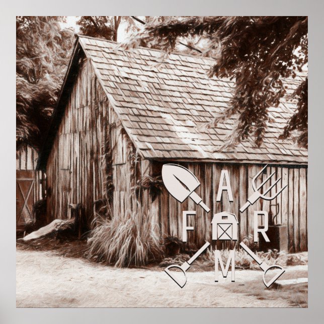 Affiche Farm Life Antique Barn (Devant)