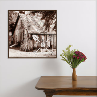 Affiche Farm Life Antique Barn