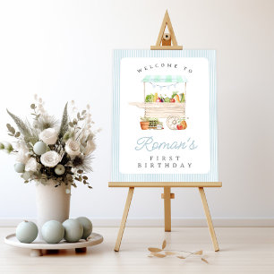 Affiche Farmers Market Vegetable Stand Anniversaire Bienve
