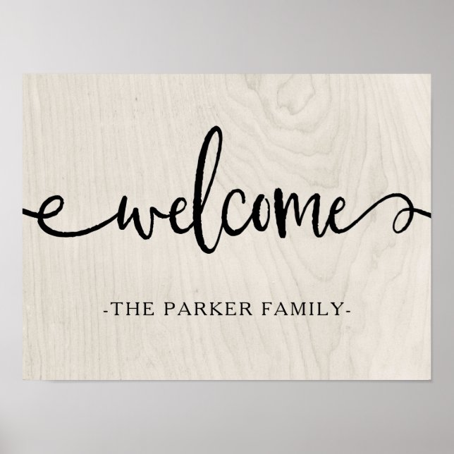 Affiche Farmhouse Chic | Bienvenue (Devant)