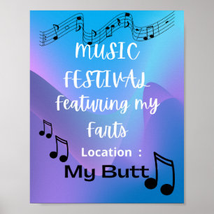 Affiche Fart fart festival de musique d'humour