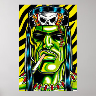 Affiche Fast Frankie™/Monstre de Heavy Metal