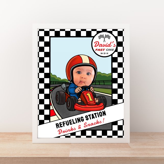 Affiche Fast ONE Refueling Station - Drinks and Snacks (Créateur téléchargé)