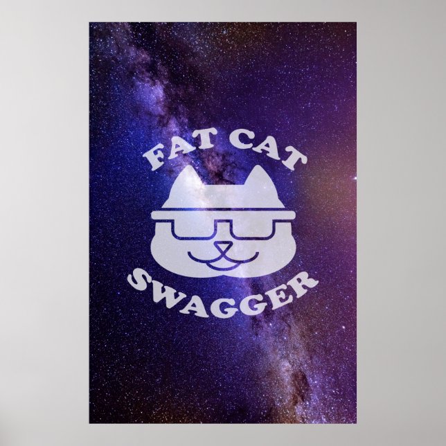 Affiche Fat Cat Swagger - Galaxy Edition (Devant)