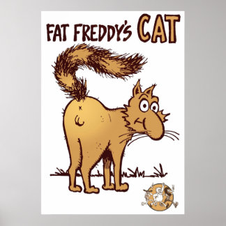 Affiche Fat Freddys Chat Fabrique Furry Freak Frères Shir