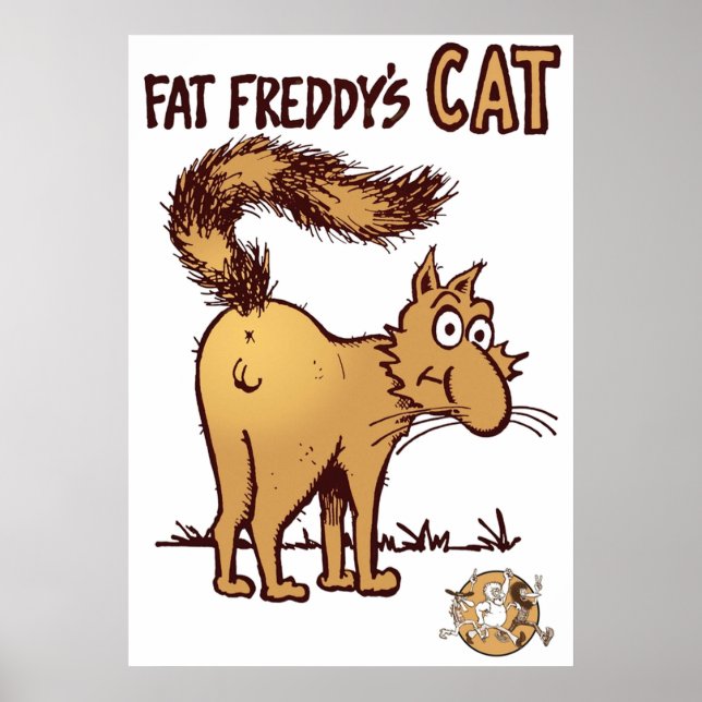 Affiche Fat Freddys Chat Fabrique Furry Freak Frères Shir (Devant)