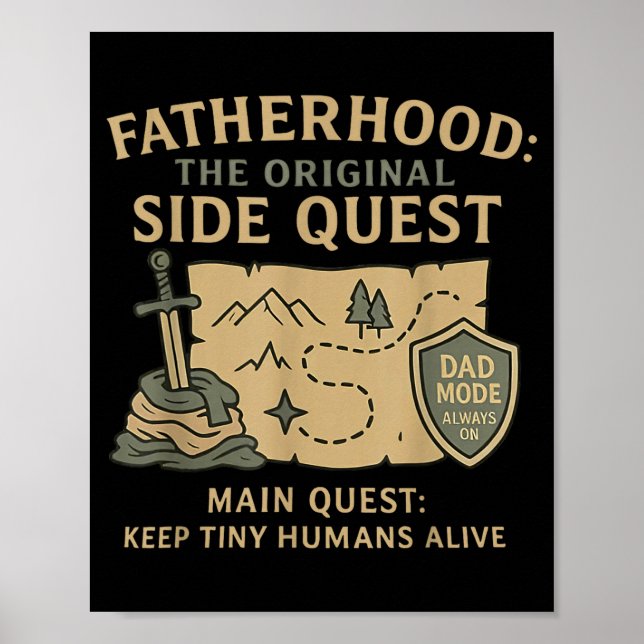 Affiche Fatherhood The Original Side Quest Dad Mode  (Devant)