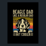 Affiche Father's Day | Beagle Dog Dad<br><div class="desc">Father's Day | Beagle Dog Dad</div>