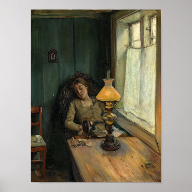 Affiche Fatigué | Christian Krohg | (Devant)