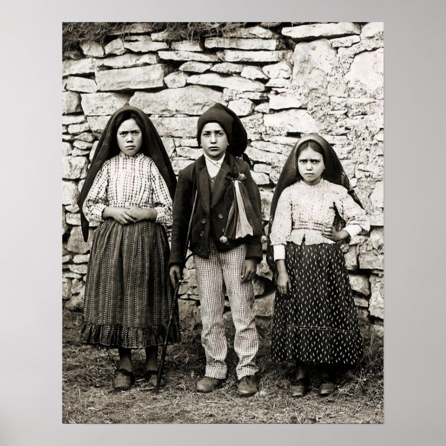 Affiche Fatima Children Lucia Francisco et Jacinta (Devant)
