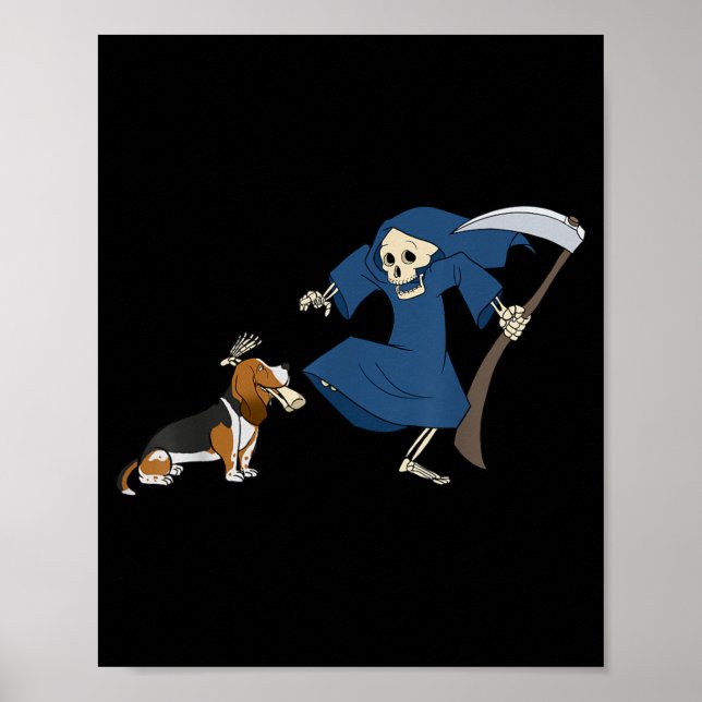 Affiche Faucheur de chien de pari Halloween (Devant)