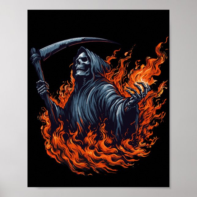 Affiche Faucheur en feu (Devant)