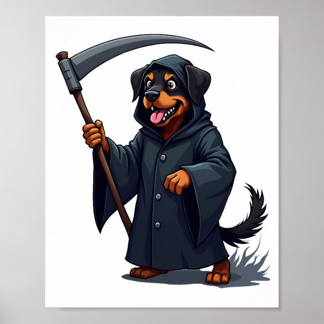 Affiche Faucheur Rottweiler Chien (Devant)