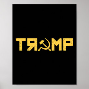 Affiche Faucille marteau Russie Collusion Ussr Résister