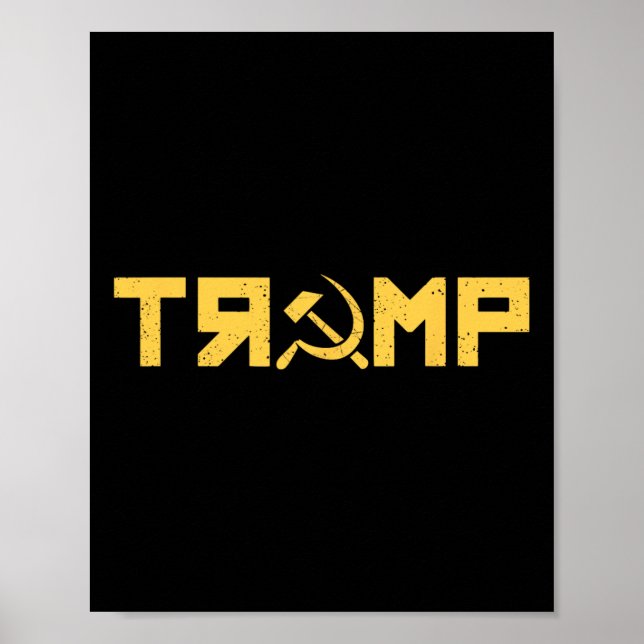 Affiche Faucille marteau Russie Collusion Ussr Résister (Devant)
