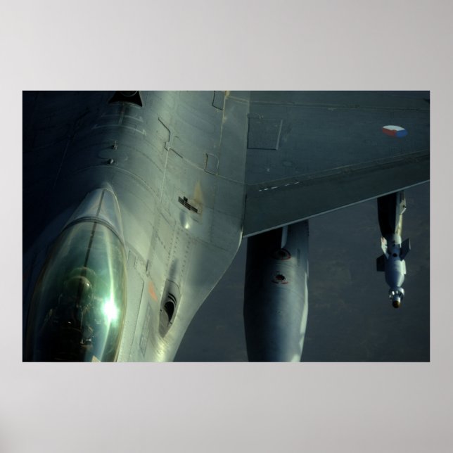 Affiche Faucon F-16 de combat néerlandais (Devant)