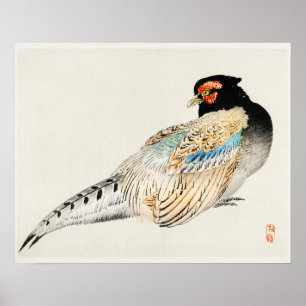 Affiche Faucon pèlerin de Kōno Bairei (1844-1895)
