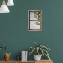 Fausse fenêtre avec décor