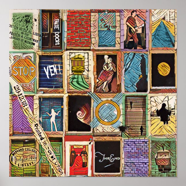 Affiche Fausses portes - Puertas falsas - V.E.N. (Devant)