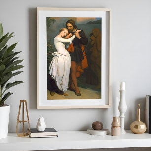 Affiche Faust et Marguerite au jardin par A. Scheffer