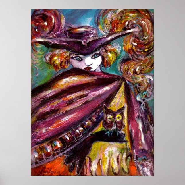 Affiche FAUST / Mysterious Mask with Tricorn and Owl (Devant)