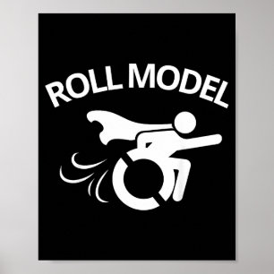 Affiche Fauteuil roulant sarcastique handicapé drôle