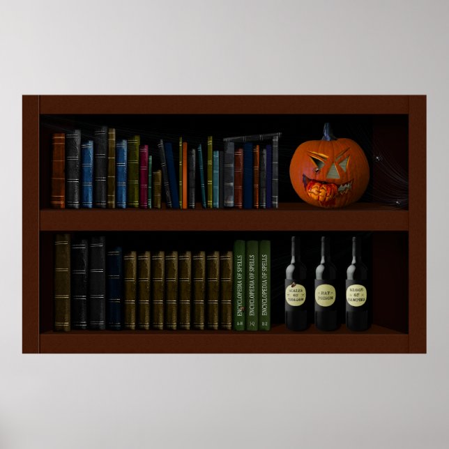 Affiche Faux Book Shelf Haunted House (Devant)