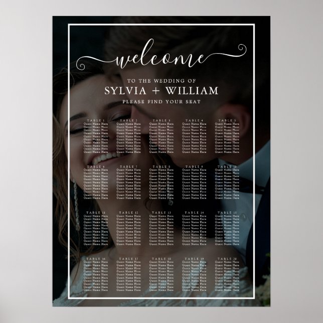 Affiche Faux Effet Superposition Mariage photo Cartes de s (Devant)