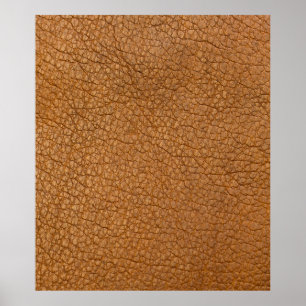 Affiche faux look en cuir
