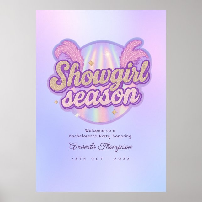 Affiche Faux Spectacle Holographique de Disco pour Enterre (Devant)