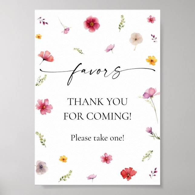 Affiche Faveur du fleur sauvage (Devant)