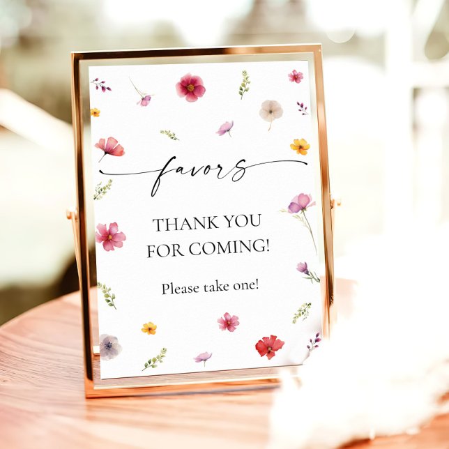 Affiche Faveur du fleur sauvage (Créateur téléchargé)