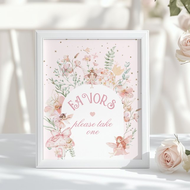 Affiche Faveurs de fée Fantaisie Violet 1er Anniversaire (Créateur téléchargé)