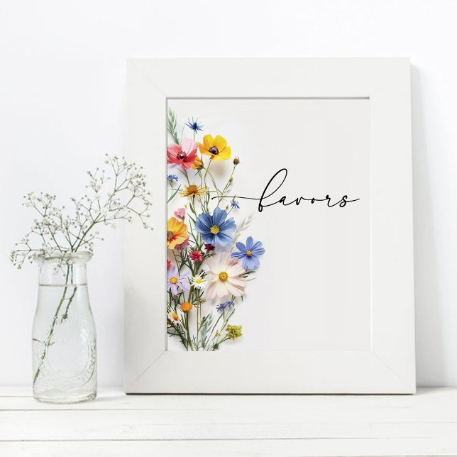 Affiche Faveurs de fleurs sauvages (Créateur téléchargé)