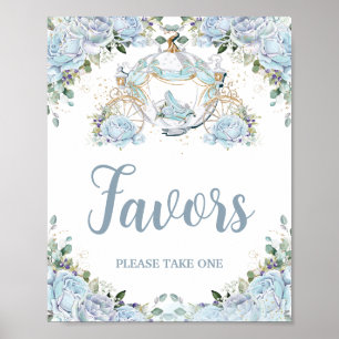 Affiche Faveurs de Princesse Citrouille Carrosse Roses Ble