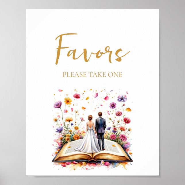 Affiche Faveurs fleurs sauvages S'Il Vous Plaît Prendre Un (Devant)