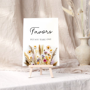 Affiche Faveurs fleurs sauvages S'Il Vous Plaît Prendre Un