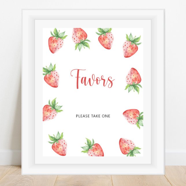 Affiche Faveurs Fraise (Créateur téléchargé)