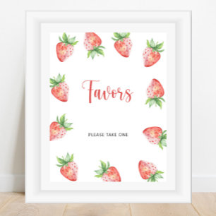 Affiche Faveurs Fraise