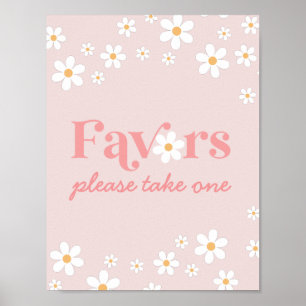 Affiche Faveurs Marguerite Rose