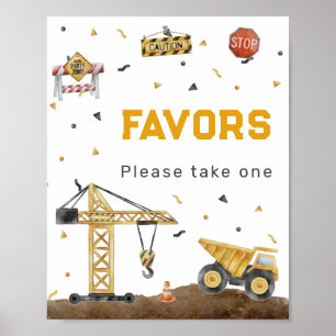 Affiche Faveurs sur le thème de la construction : Aventure