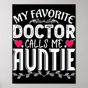 Affiche Favori Docteur m'appelle Tante Fun Mère Médicale
