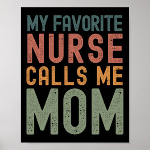 Affiche Favori Nurse Me Appelle Maman Funny Mothers Day mi