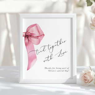Affiche Favoris d'anniversaire liés ensemble avec amour Ru