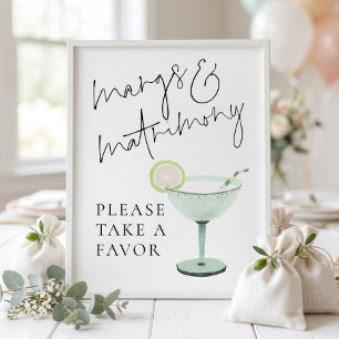 Affiche Favoris de Mariage de Margs Panneau de Fête de Mar