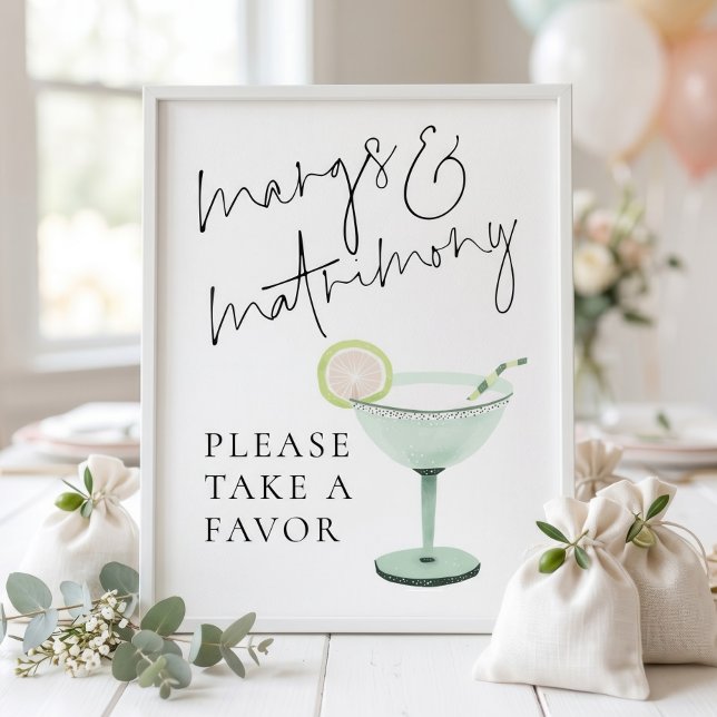 Affiche Favoris de Mariage de Margs Panneau de Fête de Mar (Créateur téléchargé)