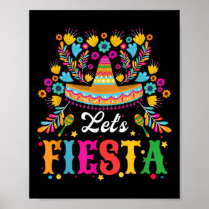 Affiche Favorise Fiesta Funky Cinco De Mayo Femmes Hommes