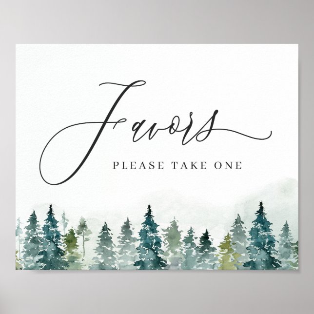 Affiche Favoriser S'Il Vous Plaît Prendre Un Pin D'Hiver (Devant)